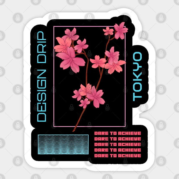 Design Drip Dare To Achieve Sticker by DesignDrip1